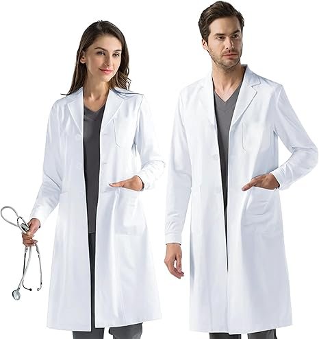 Bata Médica Profesional Unisex - Alta Resistencia y Diseño con 3 Bolsillos