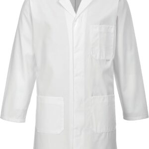 Bata de Laboratorio Portwest Estándar - Tejido Kingsmill de Alta Resistencia