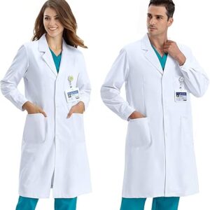 Bata de Laboratorio Premium (80% Algodón) - Alta Transpirabilidad y 3 Bolsillos