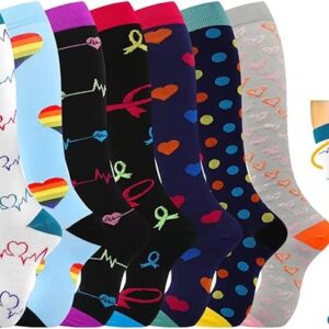 Pack Semanal de 7 Pares Calcetines de Compresión Ligera (15-20 mmHg) - Bienestar Diario Unisex