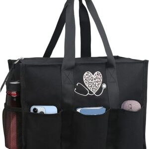 ABAMERICA Bolsa de Enfermería Impermeable - Bolso Organizador Multibolsillos para Clínica y Salud en el Hogar