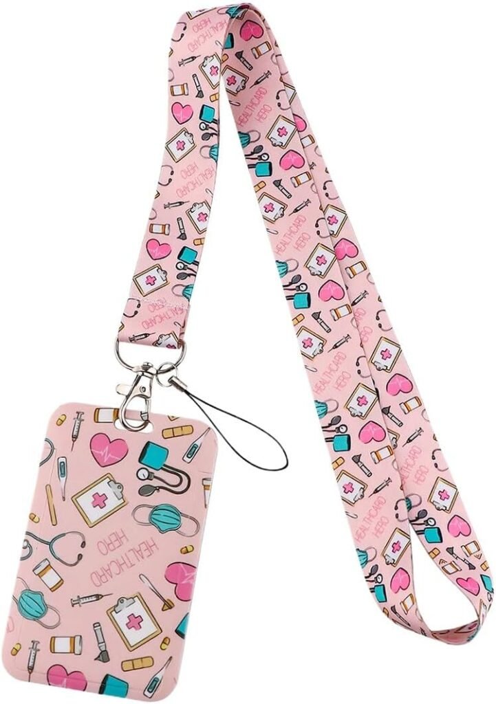Lanyard Sanitario de Cuello con Clip de Seguridad - Cordón Porta Tarjetas e Identificaciones