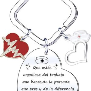 Llavero de Enfermería con Charms Médicos - Regalo Conmemorativo para Médicos, Enfermeras y Graduación
