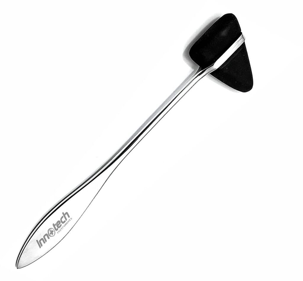 Martillo de Reflejos Neurológico Taylor - Instrumento de Diagnóstico en Acero Inoxidable (Negro)